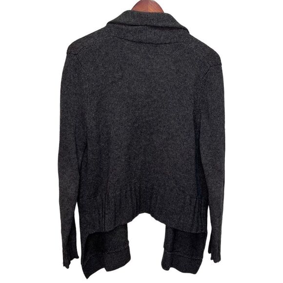 Vince Wool Cashmere Alpaca Yak Grey Draped Cardigan Size Small - Picture 6 of 8